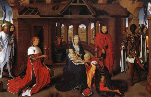 Hans Memling The Adoration of the Magi France oil painting art